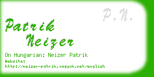 patrik neizer business card